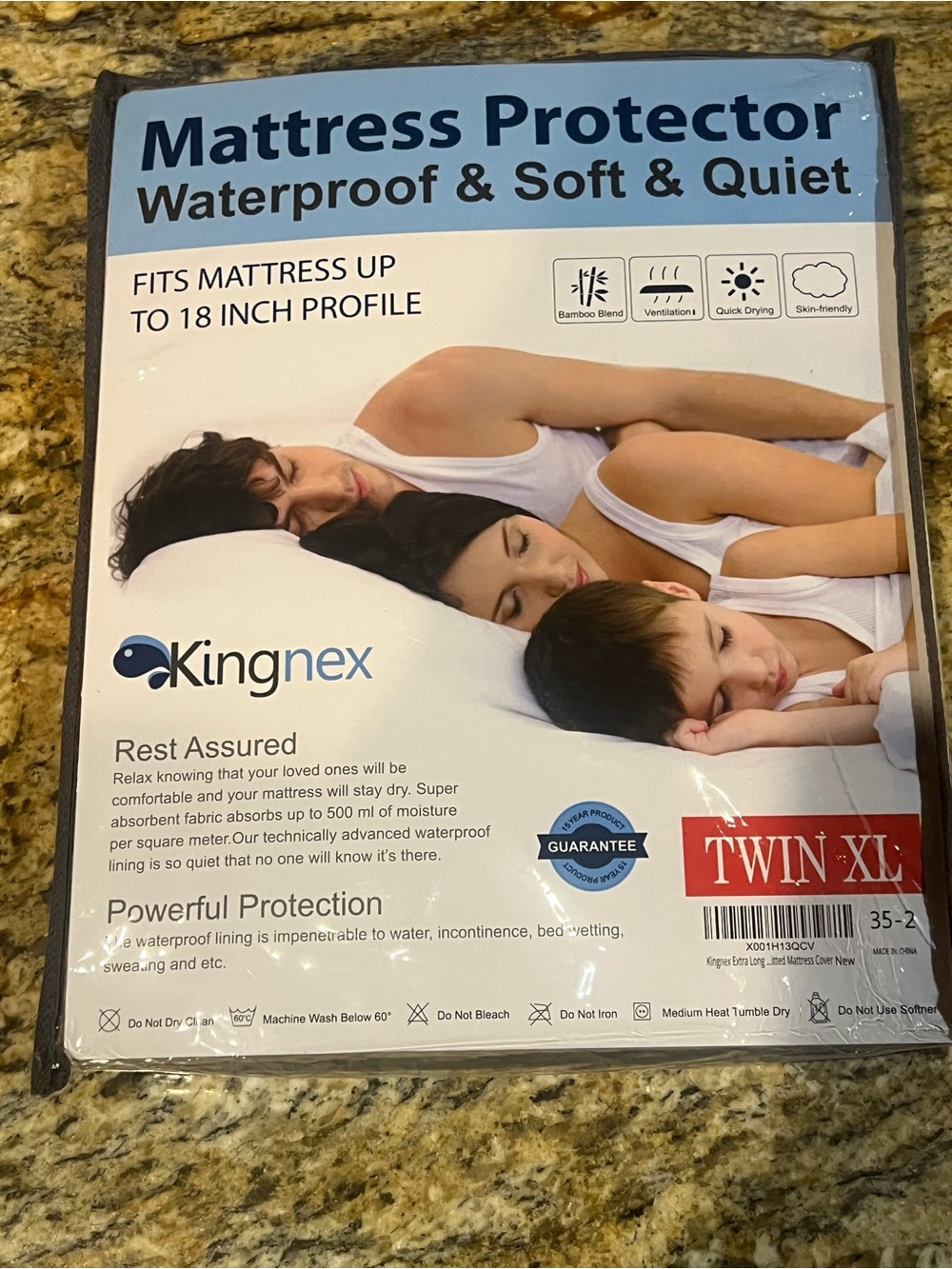 Waterproof Mattress Protector - Twin XL White
